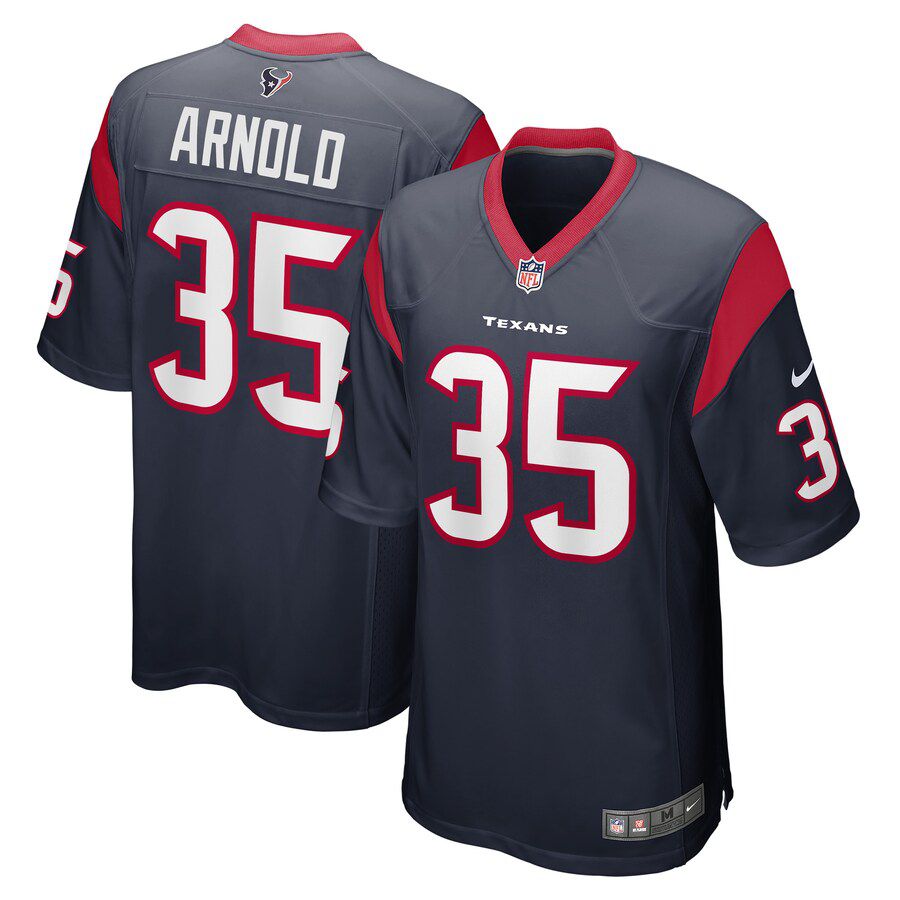 Men Houston Texans #35 Grayland Arnold Nike Navy Game Player NFL Jersey->houston texans->NFL Jersey
